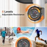 ANCHEER Elliptical Exercise Machine, Ultra-Silent Magnetic Elliptical Training Machines for Home Gym with Pulse Rate Grips, LCD Monitor, 8 Resistance Levels Max 380Lbs