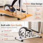 ANCHEER Elliptical Exercise Machine, Ultra-Silent Magnetic Elliptical Training Machines for Home Gym with Pulse Rate Grips, LCD Monitor, 8 Resistance Levels Max 380Lbs