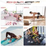Renoj Resistance Bands, Yoga Starter Sets for Women and Men, 3 Set of Stretch Exercise Workout Bands for Booty Legs, Elastic Pilates Flexbands