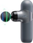 Mini Massage Gun ,Percussion Deep Tissues Muscle Massager, Silicone Material Removable and Washable, Suitable for People with Hyperhidrosis, with 6 Massage Heads 4 Speeds, best gift for her/him