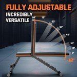 Lusper Weight Bench for Home Gym, Adjustable and Foldable 700LB Weight Bench, Multi-Purpose Workout Bench for Bench Press Sit up Incline Flat Decline (Black 700LB)