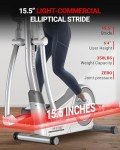 HARISON Magnetic Elliptical Machine for Home 350 LBS Capacity, Elliptical Trainer with 16-Level Resistance Control, Elliptical Exercise Machine with HARISON Bluetooth