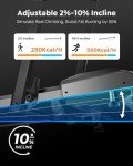 Acezoe Walking Pad Under Desk Treadmill with Incline, 2 in 1 Foldable Treadmills for Home Small Office, 300 lbs Capacity, Portable Compact Walking Treadmill with Remote Control, LED Display and Apps