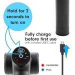 BONDIR R2 PRO+ Massage Gun - Articulating Deep Tissue Back Massager with Extension Handle and 6X Heads Including Heated Attachment