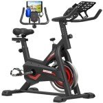 GOFLYSHINE Stationary Home Exercise Bike with LCD Screen