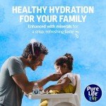 Pure Life Purified Water Bottles, 24 Pack - Still Bottled Water Enhanced with Minerals for a Crisp Taste, Plastic Bottles - 16.9 Fl Oz