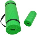 Fitvids All Purpose 1/2-Inch Extra Thick High Density Anti-Tear Exercise Yoga Mat and Knee Pad with Carrying Strap, Green
