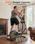 Niceday Elliptical Exercise Machine, Elliptical Machine for Home, Magnetic Elliptical Trainer 20IN Stride, 16 Resistance Levels, Elliptical Training Machines with 500LBS Loading Capacity & Kinomap APP