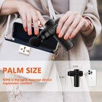 AERLANG Mother Day Mom Gifts Mini Massage Gun,Muscle Deep Tissue Massager Gun, Handheld Percussion Massager, Portable Quiet Massage Gun with Carry Case for Home Office Gym Gifts for Men Dad(Black)