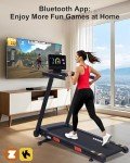ATEEDGE Auto Incline Treadmill, 20% Incline, 3.0HP, 10 MPH Running Machine, 18.5" Wide Belt, 350 lbs Capacity, Treadmill for Home with Bluetooth App