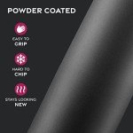 FineDine 25 Oz Insulated Water Bottle with Straw - Triple Walled Stainless Steel Metal Bottle W/ 3 Leak Proof Lids - For Travel, School, Sports, Gym/Men, Women & Kids - Inky Raven Black