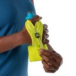 NATHAN Running Handheld Water Bottle Adjustable No-Grip Quick Squeeze Lite Hand Strap. 12 oz Insulated Water Bottle. Reflective Hydration