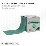 THERABAND Resistance Bands, 50 Yard Roll Professional Latex Elastic Band For Upper & Lower Body & Core Exercise, Physical Therapy, Pilates, At-Home Workout, & Rehab, Green, Heavy, Level 4