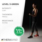 THERABAND Resistance Bands, 50 Yard Roll Professional Latex Elastic Band For Upper & Lower Body & Core Exercise, Physical Therapy, Pilates, At-Home Workout, & Rehab, Green, Heavy, Level 4