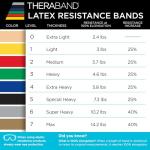 THERABAND Resistance Bands, 50 Yard Roll Professional Latex Elastic Band For Upper & Lower Body & Core Exercise, Physical Therapy, Pilates, At-Home Workout, & Rehab, Green, Heavy, Level 4