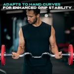 2 Pack Weight Lifting Gloves for Men Women Anti-Slip Workout Grips Gym Gloves Ergonomic Fingerless Gym Grip for Weightlifting,Dumbbell,Deadlifts Pull-Ups Crossfit Training, Sweat-Free Palm Protection