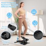 ANCHEER Under Desk Elliptical Exercise Machine,Standing or Seated Ellipse Leg Exerciser with 8 Level Resistance,Portable Exercise Equipment with LCD Display Monitor,Fully Assembled