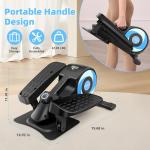 ANCHEER Under Desk Elliptical Exercise Machine,Standing or Seated Ellipse Leg Exerciser with 8 Level Resistance,Portable Exercise Equipment with LCD Display Monitor,Fully Assembled