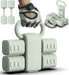 Adjustable Dumbbell Set of 2, 4 in 1 Free Weights Dumbbells Set for Women with Fast Adjustment, Each 2lb 3lb 4lb 5lb Hand Weights Set for Home Gym & Outdoor Exercise Training (Green)