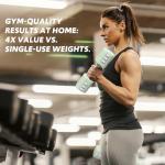 Adjustable Dumbbell Set of 2, 4 in 1 Free Weights Dumbbells Set for Women with Fast Adjustment, Each 2lb 3lb 4lb 5lb Hand Weights Set for Home Gym & Outdoor Exercise Training (Green)