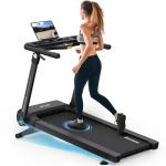 BOTORRO Treadmills for Home, Foldable Treadmill, Wide Shock Absorption Deck for Walking or Running, 300 LBS Weight Capacity, Bluetooth Enable, LED Display| R5PRO 12% R7 R9 18% Auto Incline