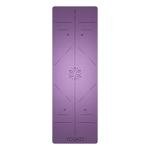 YOGATI Yoga Mat with Alignment Lines. Exercise mat with carry strap. Pilates mats for yoga or Fitness. Non slip Workout Mat. Thick Yoga Mats for women and men. Gym mats for home. Yoga matt thick.