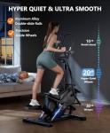 THERUN Elliptical Exercise Machine, 3-in-1 Cardio Climber Stepping Elliptical Machine for Home, Stair Stepper Elliptical Training Machines w/16 Levels Resistance, Pulse Sensor, LCD Monitor (Dark Gray)