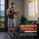 HPYGN Resistance Band with Handles & Door Anchor and Ankle Straps, for Exercise, Fitness, Heavy Resistance Training, Physical Therapy, Shape Body, Yoga, Home Workouts Set, 150 Lbs, Grey