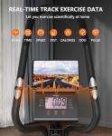 THERUN Elliptical Exercise Machine, 3-in-1 Cardio Climber Stepping Elliptical Machine for Home, Stair Stepper Elliptical Training Machines w/16 Levels Resistance, Pulse Sensor, LCD Monitor (Dark Gray)