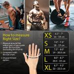 Glaring Way Neoprene Padded Weight Lifting Gloves for Men and Women - Ventilated Wrist Wrap Gloves for Athletes Gym Sessions Cycling Tracking & Sports with Full Palm Protection (Black, Medium)