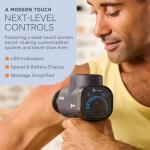 LifePro Sonic Pro Handheld Electric Massage Gun – Deep Tissue Percussion Massager Gun with 10 Speeds & 9 Heads – Muscle Massager for Athletes Back, Legs, Arms