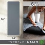 Gaiam Yoga Mat Performance TPE Exercise & Fitness Mat for All Types of Yoga, Pilates & Floor Exercises, Lake