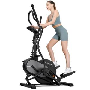 THERUN Elliptical Exercise Machine, 3-in-1 Cardio Climber Stepping Elliptical Machine for Home, Stair Stepper Elliptical Training Machines w/16 Levels Resistance, Pulse Sensor, LCD Monitor (Dark Gray)