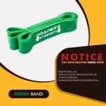 DRAPER'S STRENGTH Heavy Duty Resistance Stretch Loop Bands for Powerlifting Workout Exercise and Assisted Pull Ups 05. Green