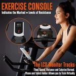 SQUATZ Cardio Cycling Exercise Bike - Indoor Workout Stationary Bike with 8 Resistance Levels, Comfortable Seat Cushion, 30 lbs Flywheel, 4-Way Adjustable Seat & Handlebar, Gym Bike for Home Workouts