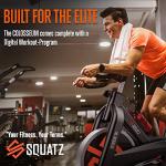 SQUATZ Cardio Cycling Exercise Bike - Indoor Workout Stationary Bike with 8 Resistance Levels, Comfortable Seat Cushion, 30 lbs Flywheel, 4-Way Adjustable Seat & Handlebar, Gym Bike for Home Workouts