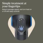 TheraGun Prime Plus Heated, Powerful Massage Gun for Enhanced Warm-Up & Workout Recovery - Quiet Deep Tissue Massager for Body and Back Pain Relief - Leg & Back Massager with Heat (Prime Plus)