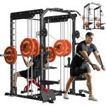 Dual Pulley Smith Machine & Squat Rack System