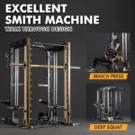 Dual Pulley Smith Machine & Squat Rack System