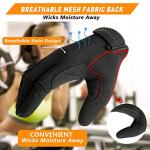 RYMNT Full Fingers Workout Gloves for Women Men-Gym Glove for Women Weight Lifting, Exercise Fitness Gloves-Touch Screen-Extra Grip Foam-Padded-Anti-Slip for Fitness,Training,Cycling.Black-Medium