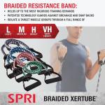 SPRI Braided Xertube Resistance Band Exercise Cords, Ultra Heavy (Level 5)