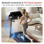 RHYTHM FUN 8.0 MPH Treadmills for Home, Running Walking Pad Treadmill with Incline up to 8%, Foldable Treadmill with Handle Bar, Low Noise Walking Pad for 300 lbs