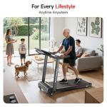 RHYTHM FUN 8.0 MPH Treadmills for Home, Running Walking Pad Treadmill with Incline up to 8%, Foldable Treadmill with Handle Bar, Low Noise Walking Pad for 300 lbs