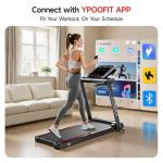 RHYTHM FUN 8.0 MPH Treadmills for Home, Running Walking Pad Treadmill with Incline up to 8%, Foldable Treadmill with Handle Bar, Low Noise Walking Pad for 300 lbs