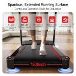 RHYTHM FUN 8.0 MPH Treadmills for Home, Running Walking Pad Treadmill with Incline up to 8%, Foldable Treadmill with Handle Bar, Low Noise Walking Pad for 300 lbs