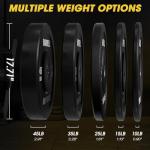 Mikolo K6 Power Cage, Power Rack with Cable Crossover System, Home Gym Packages with Weight Bench, Olympic Barbell, 230b Rubber Weight Set-Red