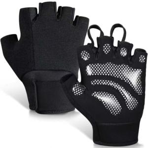 sunnex Gym Gloves for Women & Men - Fingerless Workout Gloves for Weightlifting, Lightweight Breathable Fitness for Sports