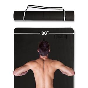 Gogokiwi Extra Wide Yoga Mat for Men Women (72"L x 36"W x 1/4" Thick) Non Slip Fitness & Exercise Mat with Alignment Marks for Yoga, Pilates, Floor Workouts