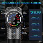 TOLOCO Massage Gun, Deep Tissue Back Massage for Athletes for Pain Relief, Percussion Massager with 10 Massages Heads & Silent Brushless Motor, Carbon