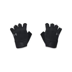 Under Armour Men's Training Half Finger Gloves , (001) Black / Black / Pitch Gray, X-Large